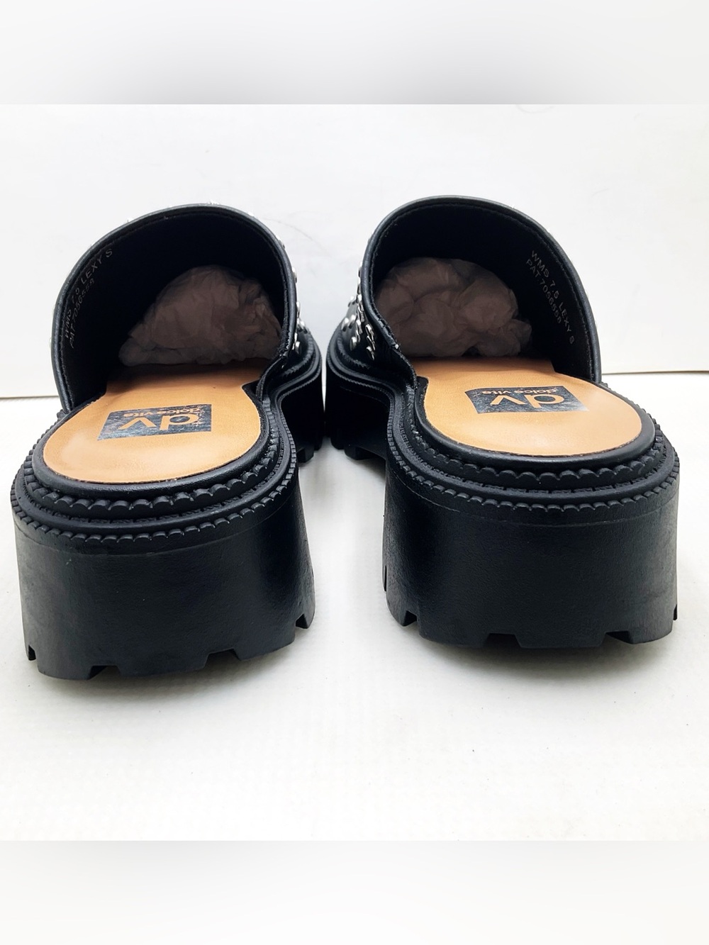 {DV By Dolce} Vita Lexy Black Studded Platform Clogs - Picture 8 of 14